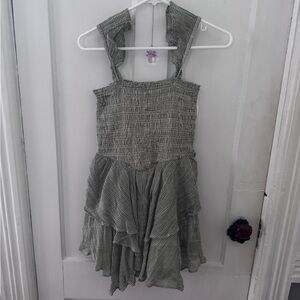 Aerie Gray Plaid Mini Dress
